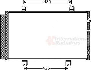 Радиатор кондиціонера (з осушувачем) Lexus LS 460 4.6 08- Van Wezel 53005646 (фото 1)