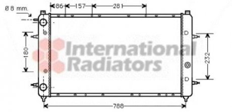 Радиатор охлаждения двигателя TRANSPORTER/SYNCRO 90- Van Wezel 58002114 (фото 1)