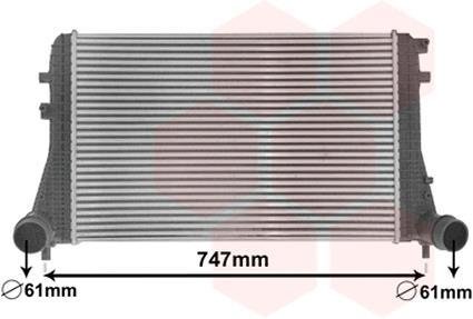 Интеркулер AUDI; SEAT; SKODA; Volkswagen (пр-во) Van Wezel 58004306 (фото 1)