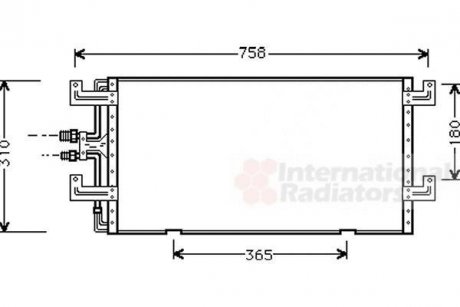 Конденсор кондиціонера COND TRANSPORTER T4 90-00 Van Wezel 58005145 (фото 1)