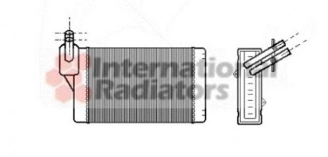 Радіатор обігрівача VW/AUDI/SEAT/SKODA Van Wezel 58006060 (фото 1)