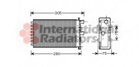 Радіатор обігрівача TRANSPORTER REAR UNIT 96- Van Wezel 58006239 (фото 1)