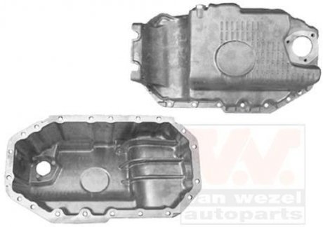 Піддон, масляний картера двигуна VAG Golf IV 1.4/1.6 16v (вир-во) Van Wezel 5888077 (фото 1)