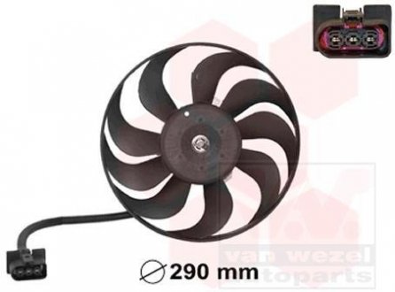 Вентилятор двигуна VAG 220/60W 290mm (вир-во) Van Wezel 5888745 (фото 1)