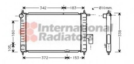 Радіатор охолодження двигуна MATIZ 2 0.8 MT +-AC 01- Van Wezel 81002046 (фото 1)