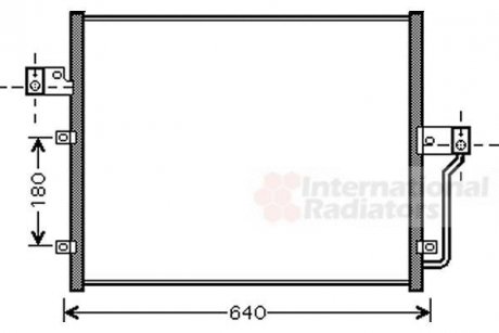 Радиатор кондиционера SSANG YONG (пр-во) Van Wezel 81005082 (фото 1)