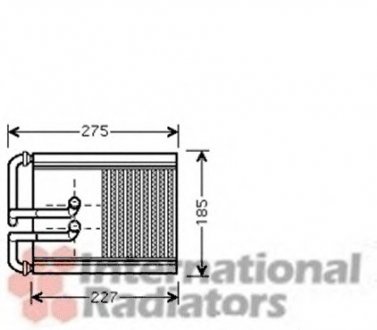 Радиатор отопителя HYUNDAI TUCSON (пр-во) Van Wezel 82006168 (фото 1)