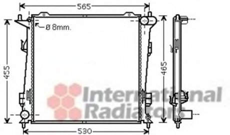 Радіатор CEED 16CRDiPF MT 06- Van Wezel 83002098 (фото 1)