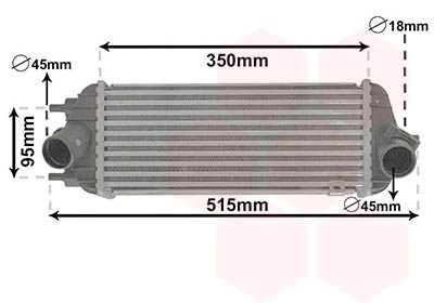 Інтеркулер Sportage/IX35 1.7CRDi 09+ (вир-во) Van Wezel 83004281 (фото 1)