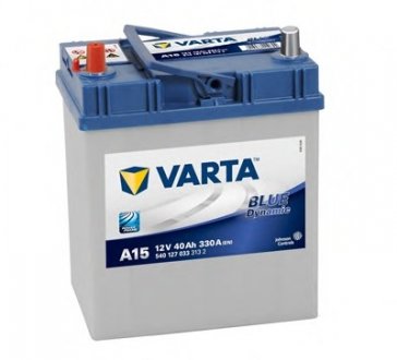 Акумуляторна батарея 40Ah/330A (187x127x227/+L/B00) Blue Dynamic A15 Азия VARTA 540127033 3132 (фото 1)