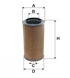 Фільтр повітряний /AM406 (вир-во -FILTERS UA) WIX FILTERS 42169E (фото 1)