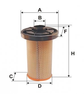 Фільтр повітряний /AK280 (вир-во -FILTERS) WIX FILTERS WA6036 (фото 1)