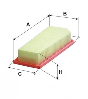 Фильтр воздушный MB C 1.8, 2.0, 2.5 CGI 07- (пр-во -FILTERS) WIX FILTERS WA9668 (фото 1)