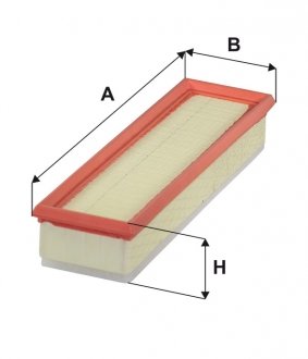 Фільтр повітряний DACIA LOGAN (вир-во -FILTERS) WIX FILTERS WA9754 (фото 1)