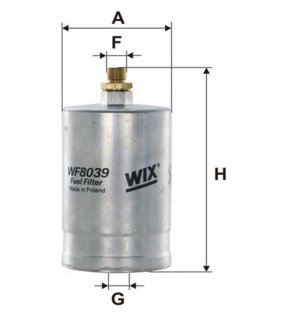 Фильтр топл. MB W124 /PP835 (пр-во) WIX FILTERS WF8039 (фото 1)