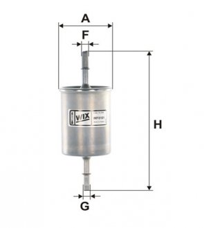 Фільтр паливний DAEWOO LANOS 97-, VAG/PP905 (вир-во -FILTERS) WIX FILTERS WF8101 (фото 1)