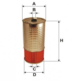 Фільтр масляний двигуна MB 100D /OC601/1 (вир-во -FILTERS) WIX FILTERS WL7003 (фото 1)