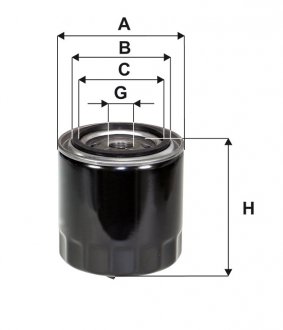 Фильтр масляный двигателя SKODA FELICIA OP525/2/ (пр-во) WIX FILTERS WL7216 (фото 1)