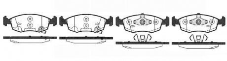 Колодки тормозные дисковые Fiat Panda 12> / перед (P0723.50) WOKING P072350 (фото 1)