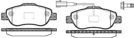 Колодки тормозные дисковые VAG Golf VII Passat B8 Tiguan II / PSA Nemo Bipper 08 WOKING P1000311 (фото 1)