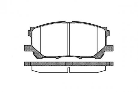 Колодки тормозные дисковые Lexus RX300-330-350 03>08 08>15 / перед (P11393.00) W WOKING P1139300 (фото 1)