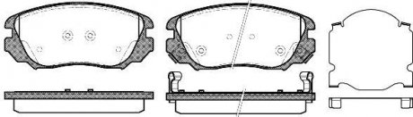 Колодки тормозные дисковые передні Chevrolet Camaro 3.6 09-15,Chevrolet Malibu 2.0 12- WOKING P12853.02 (фото 1)