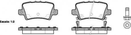 Колодки тормозные дисковые задние Honda Civic ix 1.4 12-,Honda Civic ix 1.8 12- WOKING P13063.02 (фото 1)