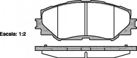 Колодки гальмівні диск. перед. (вир-во Remsa) Toyota Corolla Auris 06> 13> / Rav4 05> 12> WOKING P13323.00 (фото 1)