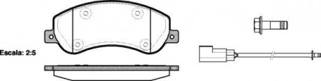 Колодки тормозные дисковые передние Ford Tourneo connect 1.8 02-13,Ford Transit 2.2 06-14 WOKING P13503.02 (фото 1)
