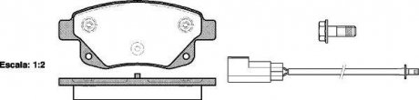 Колодки гальмівні диск. задн. (вир-во Remsa) Ford Tourneo connect 1.8 02-13,Ford Transit 2.2 06-14 WOKING P13523.02 (фото 1)