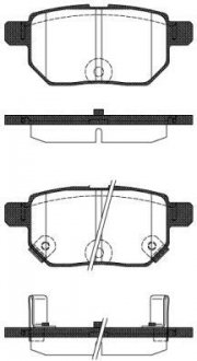 Колодки тормозные дисковые задние Lexus Ct (zwa10_) 1.8 10-,Toyota Auris 1.8 06-12 WOKING P13863.22 (фото 1)