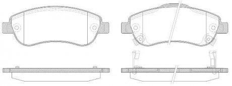 Колодки тормозные дисковые передние Honda Cr-v iii 2.0 06-,Honda Cr-v iii 2.2 06- WOKING P13893.02 (фото 1)