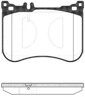 Колодки тормозные дисковые передние Mercedes-benz S-class 2.1 13-,Mercedes-benz S-class 3.0 13- WOKING P14343.00 (фото 1)