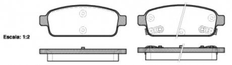 Колодки тормозные дисковые задние Chevrolet Cruze 1.4 09-,Chevrolet Cruze 1.6 09- WOKING P15323.02 (фото 1)