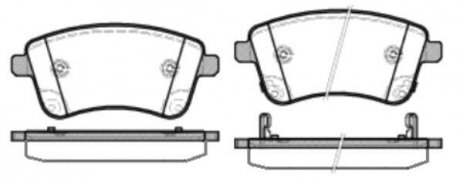Колодки тормозные дисковые передние Kia Venga 1.4 10-,Kia Venga 1.6 10- WOKING P15353.02 (фото 1)