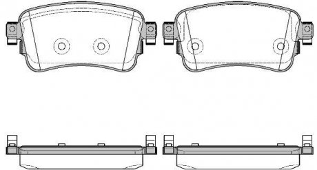 Колодки тормозные дисковые PSA Expert Jumpy 16> / Opel Vivaro 19> / Toyota Proac WOKING P1620300 (фото 1)