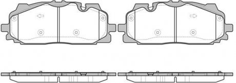 Колодки тормозные дисковые передні Audi Q7 3.0 15- WOKING P17673.00 (фото 1)
