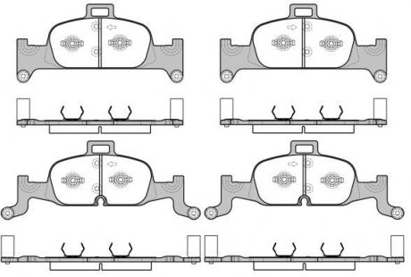 Колодки тормозные диск. перед. (пр-во Remsa) Audi A4 A5 16> / Q5 17> (P17913.00) WOKING P1791300 (фото 1)