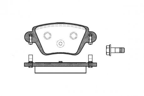 Колодки тормозные дисковые задние Nissan Kubistar 1.2 03-09,Nissan Kubistar 1.5 03-09 WOKING P6773.10 (фото 1)