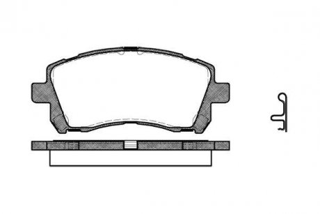 Колодки тормозные дисковые передні Subaru Outback (bl, bp) 2.5 03-10 WOKING P7553.02 (фото 1)