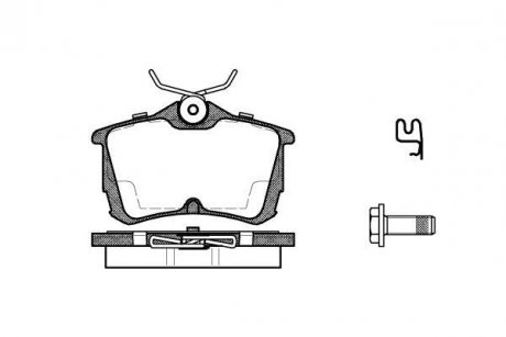 Колодки тормозные дисковые задние Honda Accord vii 2.0 03-12,Honda Accord vii 2.2 03-12 WOKING P7953.02 (фото 1)