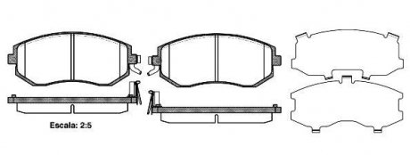 Колодки тормозные дисковые передние Subaru Forester (sh) 2.0 08-,Subaru Outback (bs) 2.5 14- WOKING P8513.04 (фото 1)