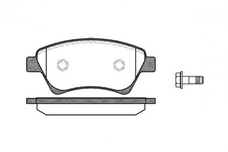 Колодки гальмівні диск. перед. (вир-во Remsa) Renault Grand scenic ii 1.5 04-,Renault Grand scenic ii 1.6 04- WOKING P8763.00 (фото 1)