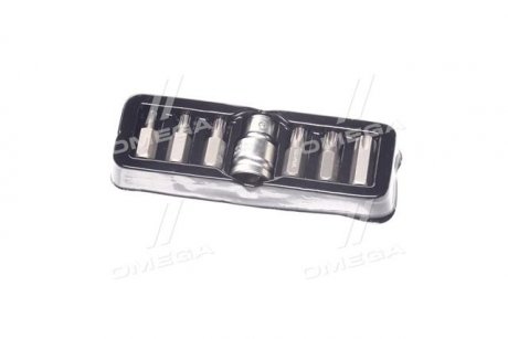 Набор насадок отверточных : "Torx", L = 30 мм, адаптер 1/2 ". 7 шт. [24/72], шт YATO YT-0410 (фото 1)