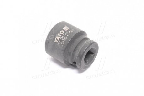 Головка торцева ударна 6-гран., у кв. 1/2" М = 27мм, L = 43 мм YATO YT-1017