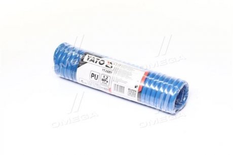 Шланг пневматичний спіральний поліуретановий 5.5 х 8 мм 5 м YATO YT-24201 (фото 1)
