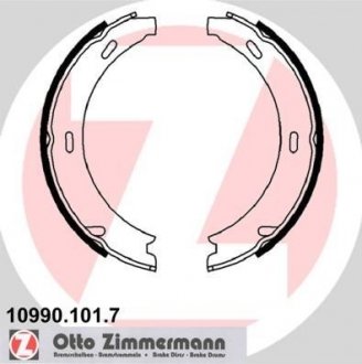 Колодки гальмівні барабанні (комплект 4 шт) ZIMMERMANN 10990.101.7 (фото 1)
